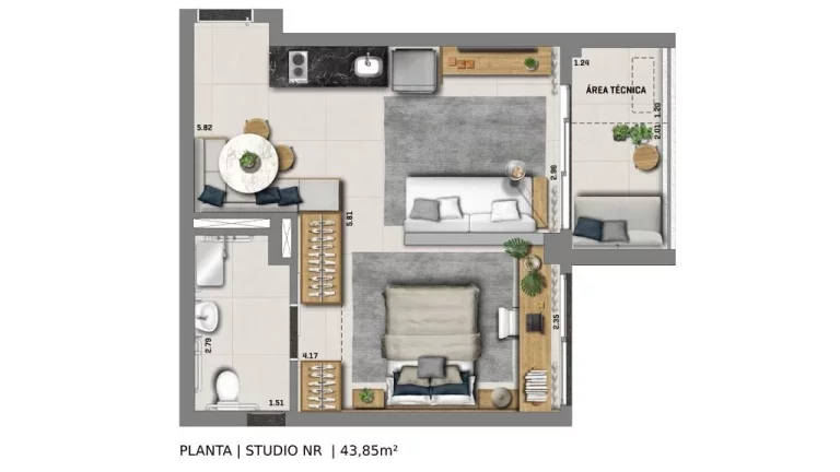Imagem Studio de Luxo à Venda em Condomínio Exclusivo na Vila Mariana de 22,14m²