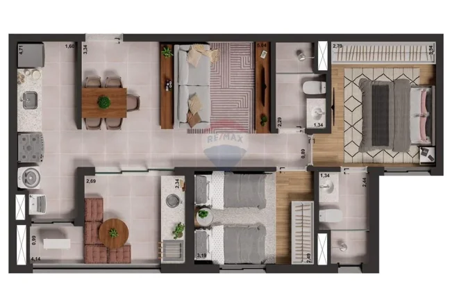 Imagem Apartamento Lançamento - Atmo – Condomínio Clube com Vista Permanente para Área Preservada