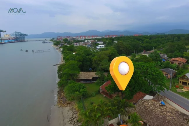 Imagem Locação mensal em Itapoá, Casa frente mar, vista para Baia da Babitonga