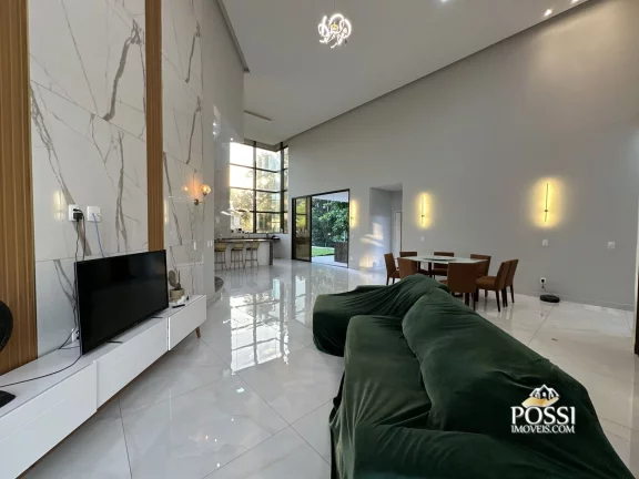 Imagem Casa Linear com 4 Suítes e Amplo Quintal no Condomínio Riviera Park