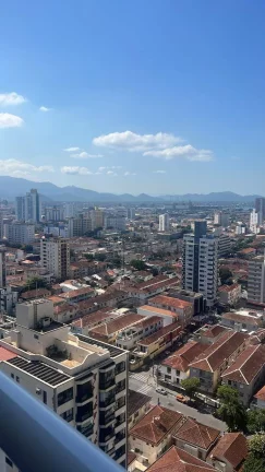 Imagem Apartamento para locação - Boqueirão - Santos l Andar alto - Vista mar!