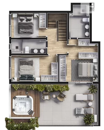 Imagem Cobertura Duplex a Venda no bairro Portão - Curitiba, PR