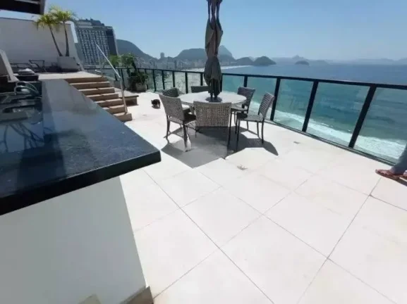 Imagem Av. Atlântica, Cobertura Duplex, 400m2, 4Qtos, 3 vagas, Copacabana.