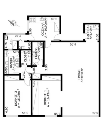 Imagem Lindo Apartamento com 120m² em Pinheiros Living amplo para dois ambientes com janelas piso ao teto,...