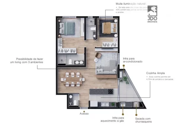 Imagem Apartamento a Venda no bairro Boa Vista - Curitiba, PR
