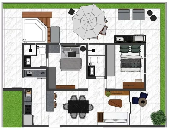 Imagem Apartamento Garden à venda, 55 m² por R$ 532.950,00 - Bessa - João Pessoa/PB
