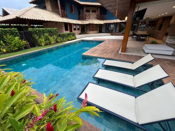 Imagem Casa em dois lotes a venda Condomínio Bougainville II piscina aquecida