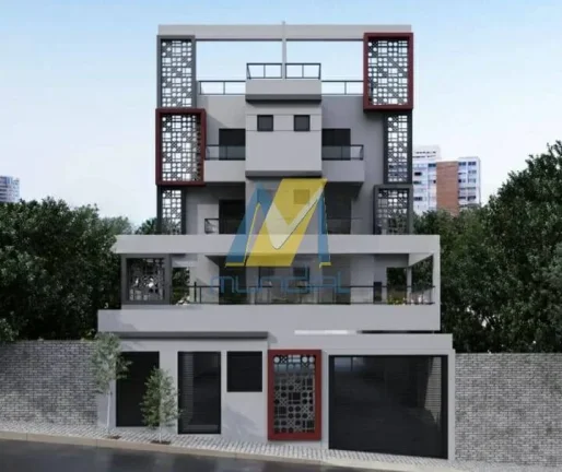 Imagem Com 91,56mts² de área total ( 45,78 + 45,78 ) =Ï 2 dormitórios sendo 1 suíte. =Á banheiro soci...