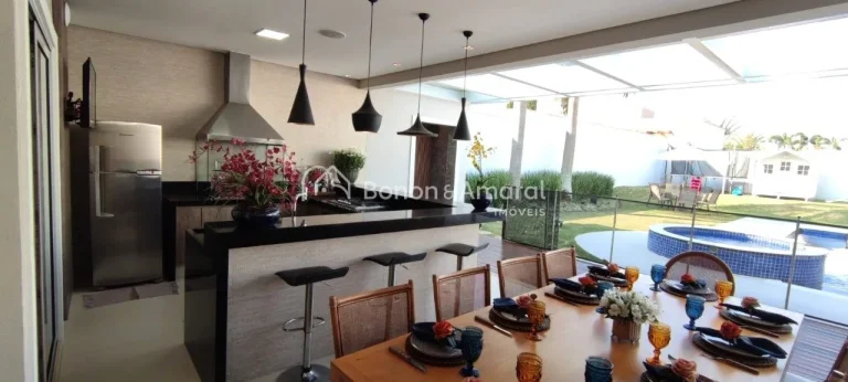 Imagem Belíssima Casa com 03 quartos no Condomínio à Venda no Villa Lobos em Paulínia.

Piso Inferior:
...