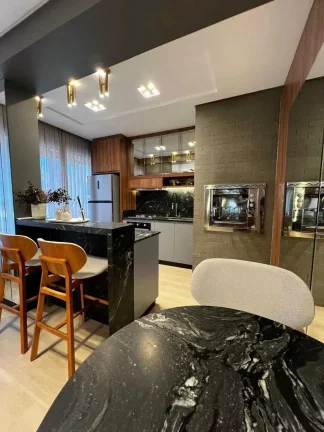 Imagem Apartamento quadra mar mobiliado com 2 suítes e 1 vaga de garagem - Gravatá em Navegantes/SC