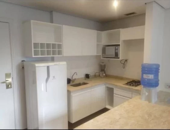 Imagem Flat para aluguel possui 33 metros quadrados com 1 quarto em Vila Olímpia