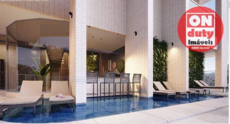 Imagem Castell di Maria Carolina Apartamento com 3 suítes à venda, 124m² a partir R$ 1.911,00- Ponta da Praia - Santos/SP