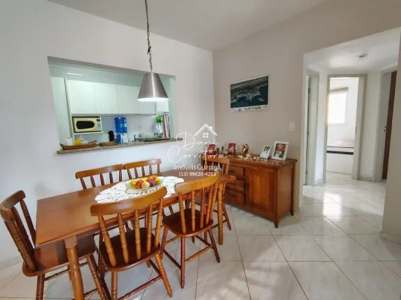 Imagem Apartamento à Venda ou Locação em Guarujá-SP a 30m da praia das Astúrias: 3 Quartos, 1 Suíte, 2 Salas, 2 Banheiros, 2 Vagas, 90m².