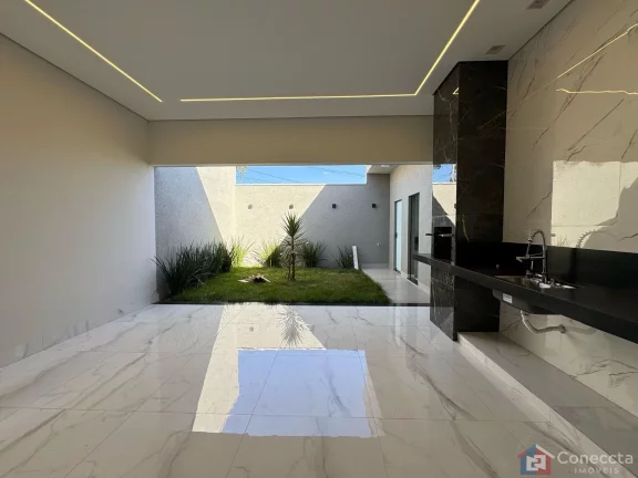 Imagem Casa à Venda no Parque do Sabiá em Patos de Minas – 3 Quartos e Área Gourmet