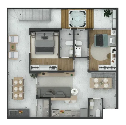 Imagem APARTAMENTO COM 82 m² - GUILHERMINA - PRAIA GRANDE SP