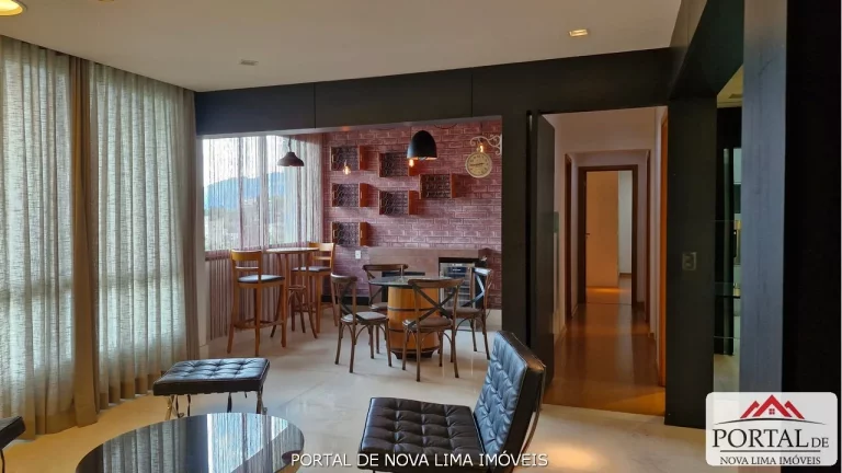 Imagem Apartamento a venda no Vale dos Cristais no Vila Grimm 154 m² - Apartamento montado e decorado