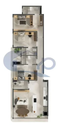 Imagem Apartamento á venda com 3 dormitórios na Praia Grande em Torres/RS