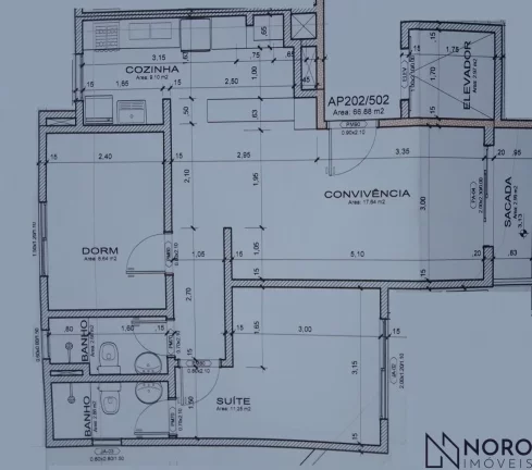 Imagem APARTAMENTO NOVO - SEMI MOBILIADO - BAIRRO SÃO JOSÉ