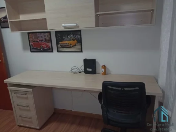 Imagem Apartamento Mobiliado, 03 quartos c/suíte + quarto empregada, 02 vagas no Bacacheri em Curitiba PR