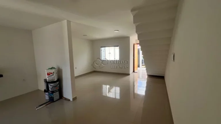 Imagem Excelente casa nova a venda na Rua Porto Velho, no Novo Horizonte, com 3 quartos, 1 suíte e espaço para área de lazer.