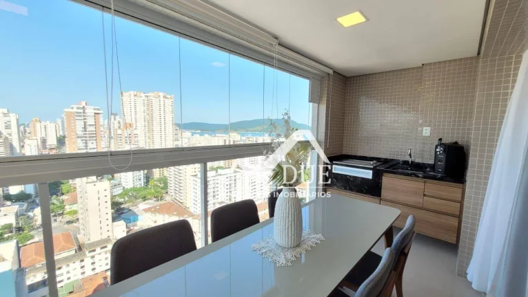 Imagem PORTEIRA FECHADA, VISTA MAR PANORAMICA, 3 SUITES, LAZER COMPLETO, VARANDA GOURMET, 2 VAGAS, BOQUEIRÃO, SANTOS/SP