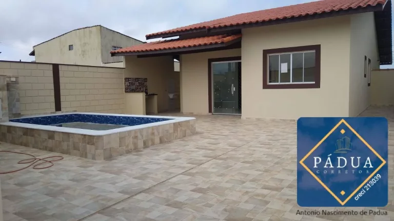 Imagem LINDA CASA C/ PISCINA EM ITANHAEM LADO PRAIA R$ 370.000