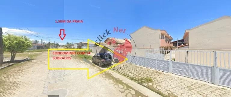 Imagem Sobrado em Condomínio , Troco por apto no ABC ,2 dorms c suite , quintal , 1 vaga ,bairro Cibratel II ,Itanhaem