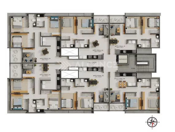 Imagem Apto - 2 Quartos - 1 Suíte - 52,83 m² - Poço, Cabedelo/PB