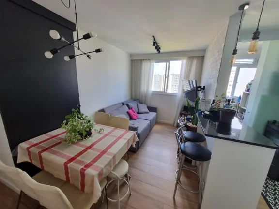 Imagem Apartamento 43M², 2Q, 1 Banheiro, 1 Vaga, Churrasqueira, Salão de Festas, Espaço Gourmet, Brinquedoteca, Playground, Fechadura Eletrônica.