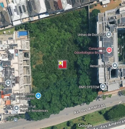 Imagem Vendo maravilhoso terreno 5467m², na Av Américas, em frente ao Recreio Shopping, com 61,82m testada para Av Américas. Local privilegiado. Ultimo dispn