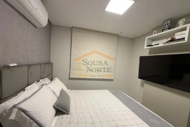 Imagem Apartamento com 120 m² de área útil, 3 dormitórios, sendo 3 suites com armários, sala para dois...