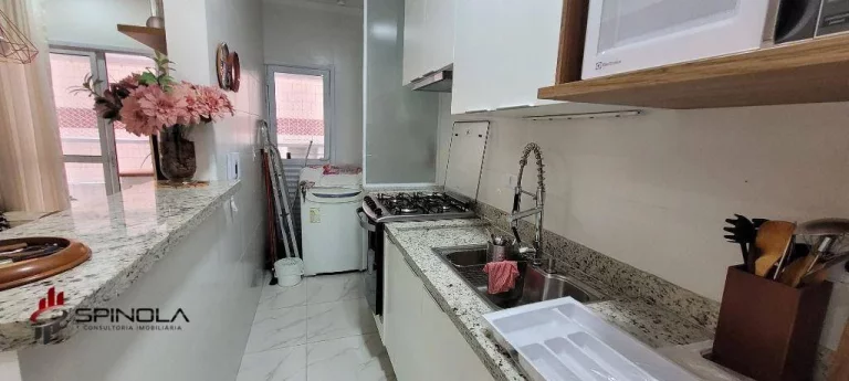 Imagem Apartamento com 2 dormitórios à venda, 62 m² por R$ 588.000,00 - Vila Caiçara - Praia Grande/SP
