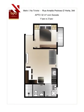 Imagem Apartamento a venda na Rua Ielmo Marinho Vl Ema 70 m² 2 dormitórios 2 suítes 2 vagas