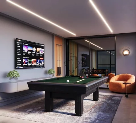 Imagem Apartamentos de alto padrão em condomínio Club com varanda / sacada gourmet em Parque Linear Parahyba I no Jardim Oceania / Bessa - AP2376