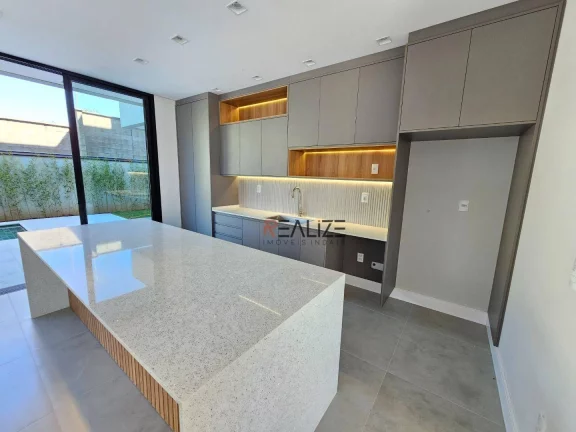 Imagem Casa/Sobrado moderno com 4 suítes à venda, 299 m² por R$ 2.489.000 - Condomínio Alto Padrão - Indaiatuba/SP