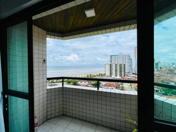 Imagem Apartamento 2 dormitórios com sacada vista mar em Praia Grande