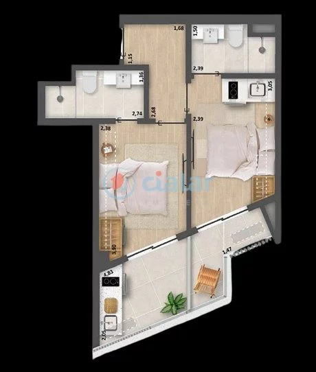 Imagem Apartamento à venda 2 Quartos 2 Suites 43.1M Copacabana Rio de Janeiro - RJ | Be in Rio Arpoador