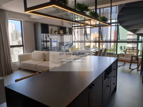 Imagem Vendo ou alugo apartamento Duplex novo, em Tambaú, todo mobiliado, com 120 m², 3 suítes, 2 vagas