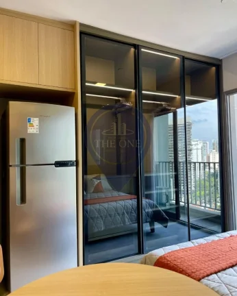 Imagem Studio de Luxo à Venda na Vila Nova Conceição: 1 Quarto, 1 Sala, 1 Banheiro em São Paulo-SP
