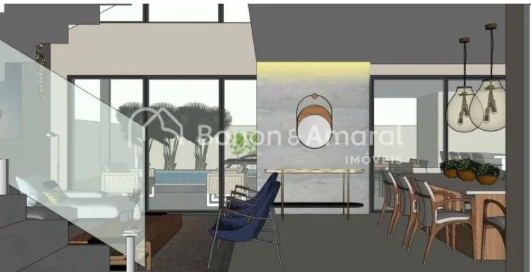 Imagem Sobrado alto padrão no condomínio Alphaville Dom Pedro 3, Com 4 quartos á venda - Campinas SP