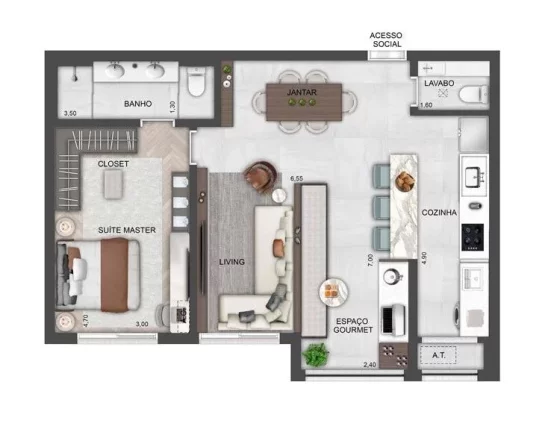 Imagem Ledge Brooklin - Residencial