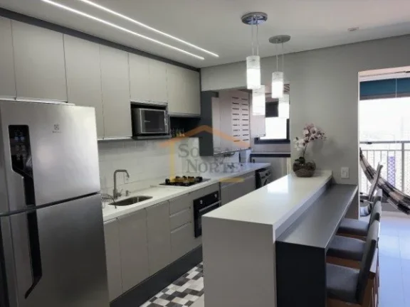 Imagem Apto com 2 dormitórios, sendo 1 suítes, sala p/ 2 ambientes, varanda gourmet, banheiro social, coz...