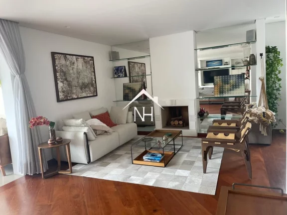 Imagem Apartamento de 200m c/ lareira, 3 suítes (1 master c/ varanda, closet e banheira),4 vagas c/ depósito,piscina,playground,academia,salão de festa,sauna