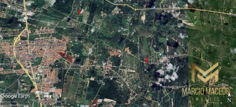 Imagem Terreno à venda, 16814 m² por R$ 588.511,00 - Dourado - Horizonte/CE