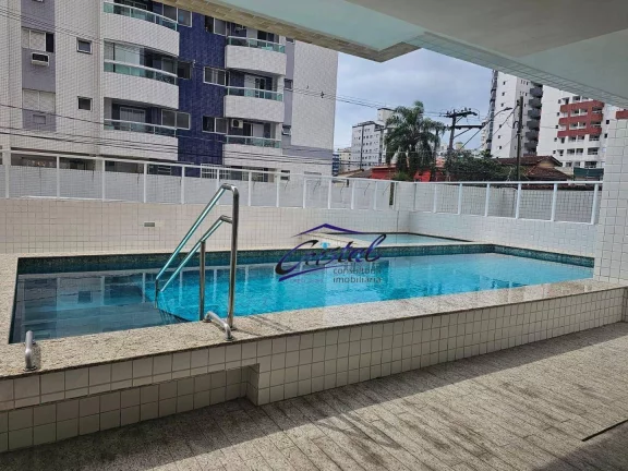 Imagem Apartamento com 2 dormitórios à venda, 65 m² por R$ 385.000,00 - Guilhermina - Praia Grande/SP