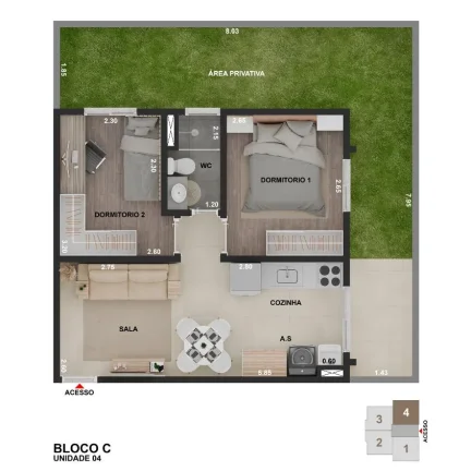 Imagem Apartamentos na planta Residencial Vista River