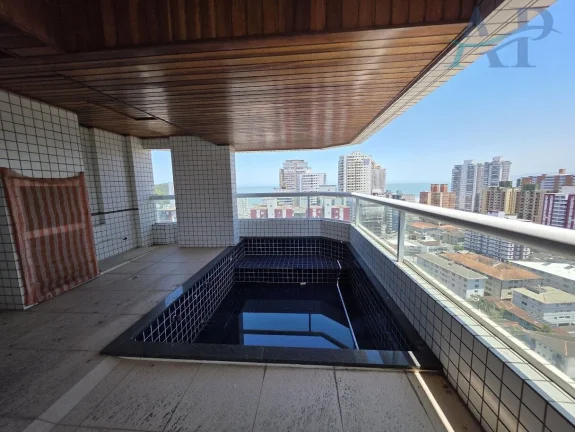 Imagem Apartamento em Praia Grande com Piscina na Varanda