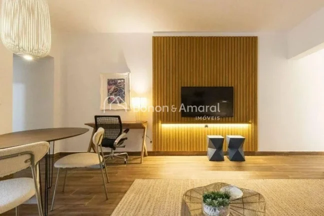 Imagem Lindo apartamento mobiliado e decorado no Cambuí, totalmente reformado. 

Possui 1 quarto com armá...