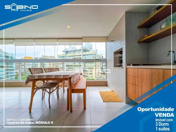 Imagem Apartamento à Venda no Edifício Reserva da Mata, com 3 dormitórios 93m² - Riviera de São Lourenço SP