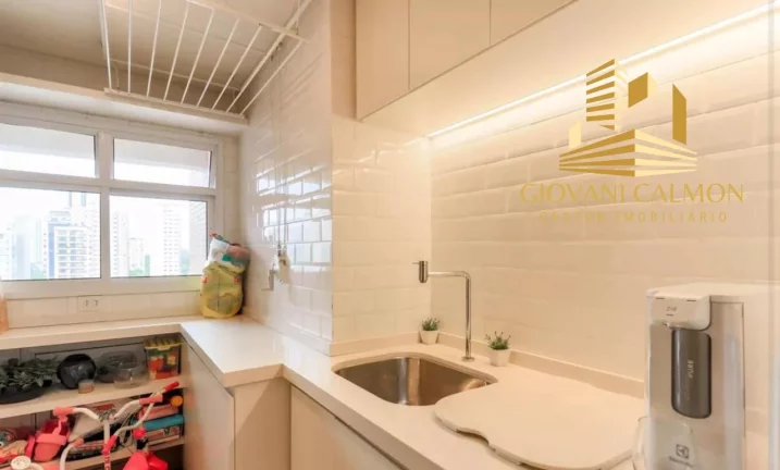 Imagem Apartamento de luxo no Brooklin Novo, São Paulo-SP: 5 quartos, 5 suítes, 2 salas, 1 banheiro, 2 vagas de garagem, 121m² de área.